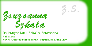 zsuzsanna szkala business card